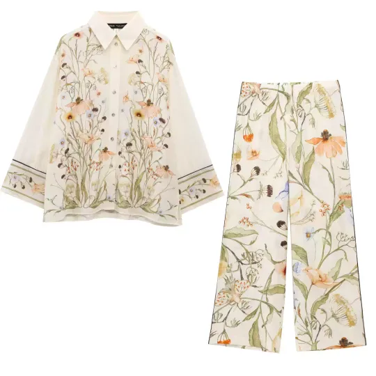 Autumn Floral One Set Suit (Pre Order)