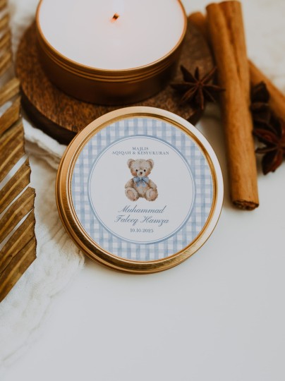 Lancelot Aqiqah/Birthday | Round Sticker