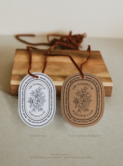 Peony Bloom | Doorgift Tag