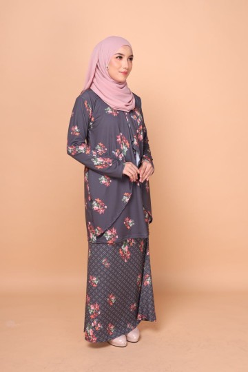 READY STOCK GLORIA RAYA DARK GREY MOMMY