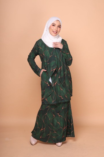 READY STOCK GLORIA RAYA EMERALD GREEN MOMMY
