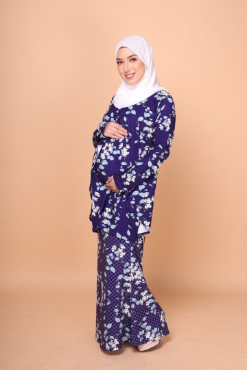 READY STOCK GLORIA RAYA ROYAL BLUE MOMMY