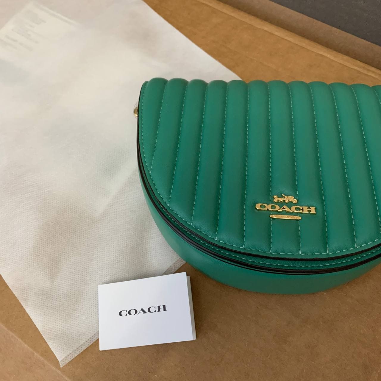 coach ellen crossbody with linear quilting