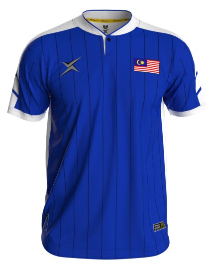 Henley Malaya Retro Stripes Blue