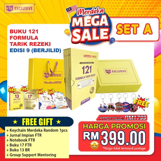 (SET A) 121 FORMULA TARIK REZEKI EDISI 9 BERJILID (PREMIUM) MERDEKA MEGA SALE