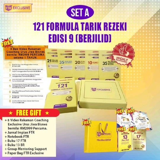 (SET A) 121 FORMULA TARIK REZEKI EDISI 9 BERJILID (EKSKLUSIF)