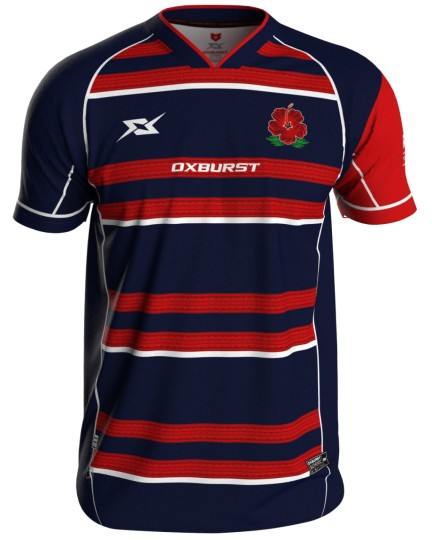 Flat V-Neck Heritage Blue Red