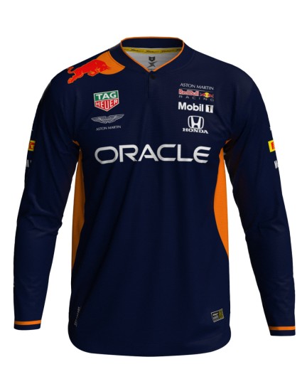 Long Sleeve Henley RB Navy Blue