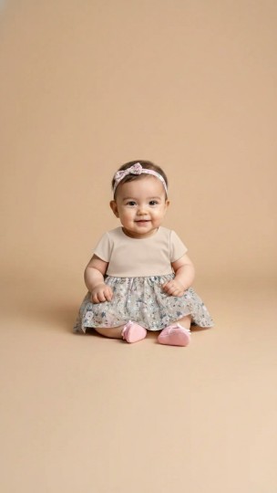 PRE-ORDER BABY DRESS ANUM NUDE