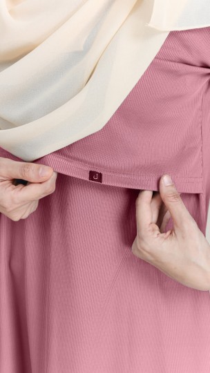 PLAIN BLOUSE KNIT PINK BELACAN