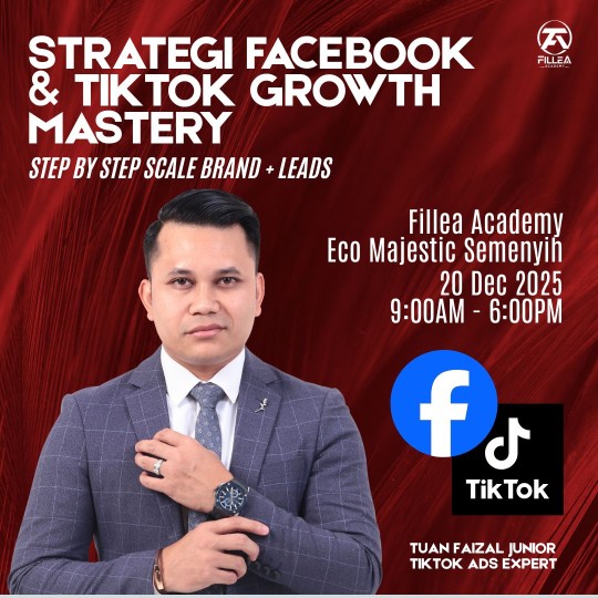 STRATEGI FACEBOOK & TIKTOK – GROWTH MASTERY