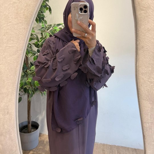 Abaya Floria (Purple)