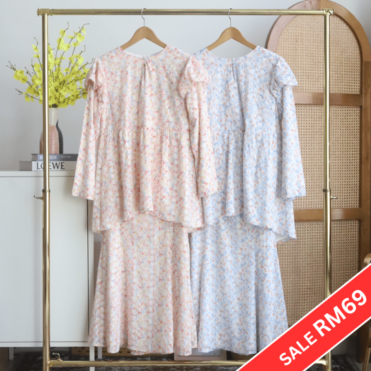 Mawar Embroidery Kurung