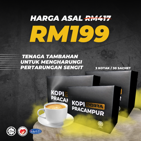 3 Kotak Qobra (Free Perfume)