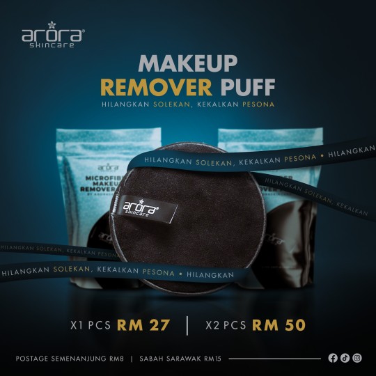 Arora Skincare Magic Makeup Remover Puff