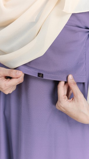 AS-IS PLAIN BLOUSE KNIT PURPLE LAVENDER