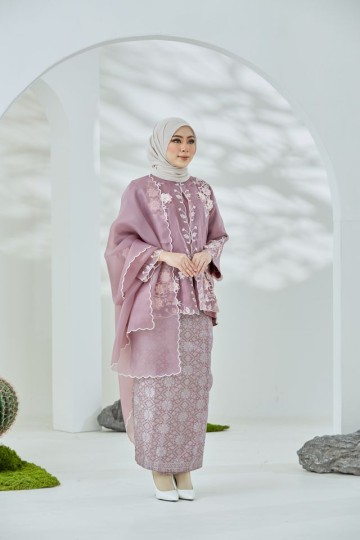 Seroja Kurung - Purple