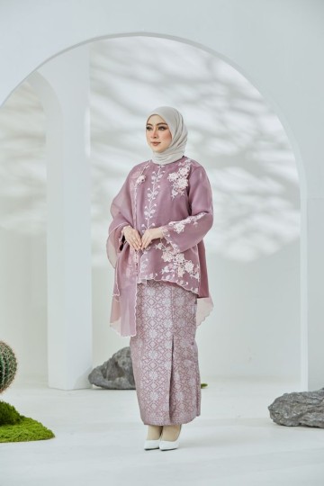 Seroja Kurung - Purple