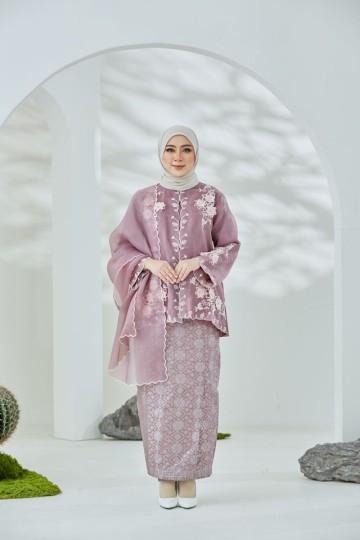 Seroja Kurung - Purple