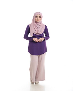 PLAIN BLOUSE PURPLE