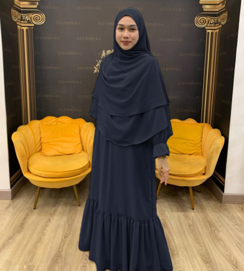 Jubah Qhyraa - Black