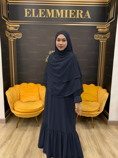 Jubah Qhyraa - Black