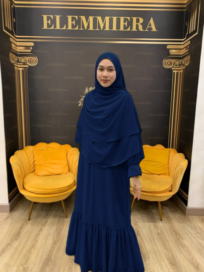 Jubah Qhyraa - Dark Blue