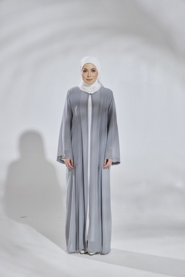 CARDIGAN ABAYAH HEART GREY