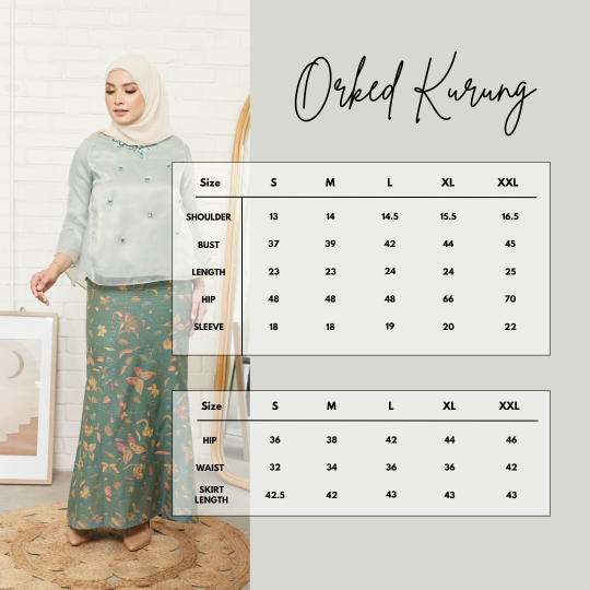 Orked Kurung (Grey)