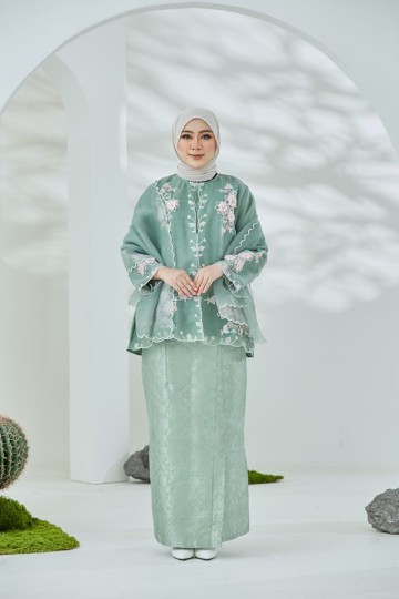Seroja Kurung - Sage