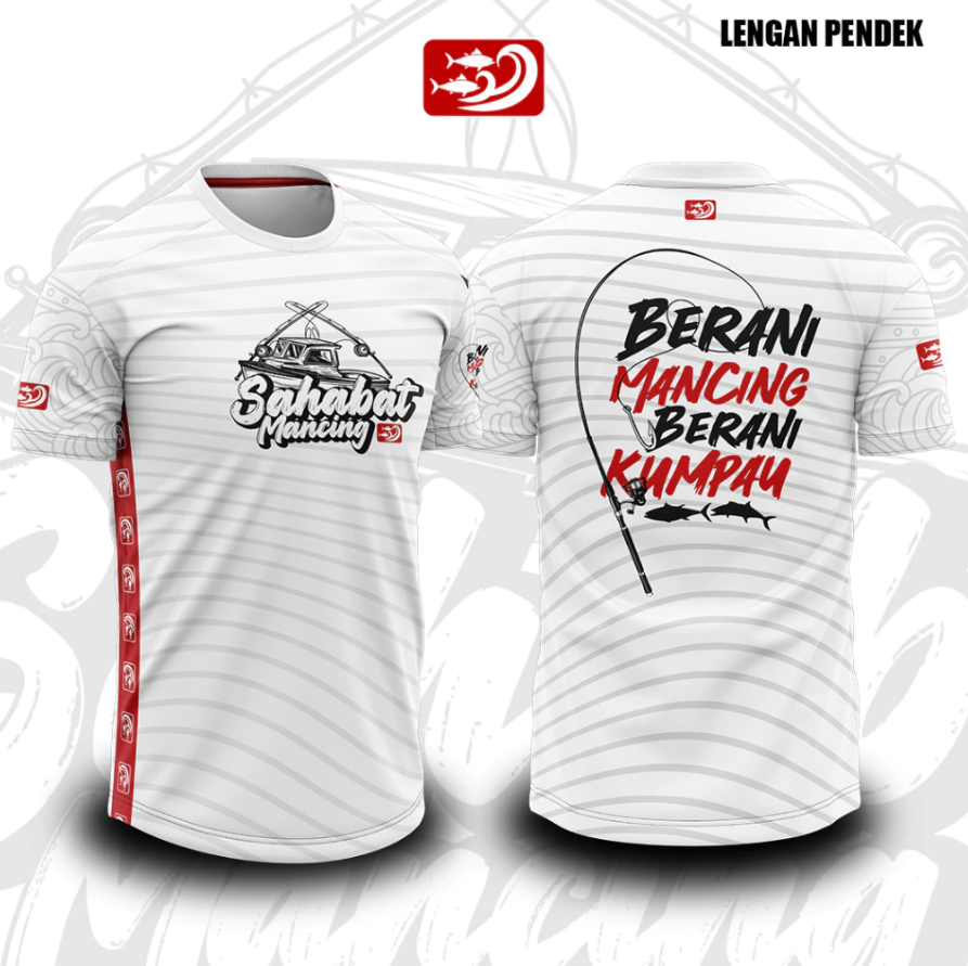 LENGAN PENDEK JERSEY MANCING SAHABAT MANCING(BERANI MANCING,BERANI KUMPAU)