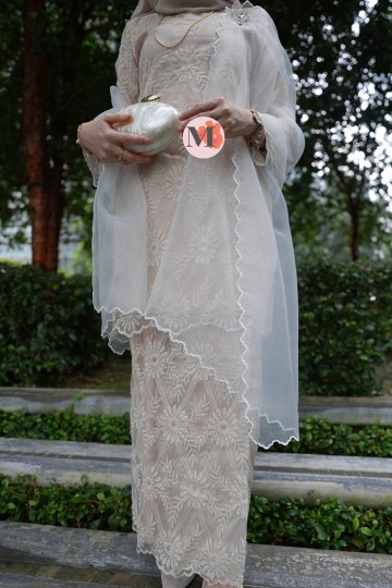 SERI (CHEMPAKA) KURUNG MODERN ORGANZA CHAMPAGNE