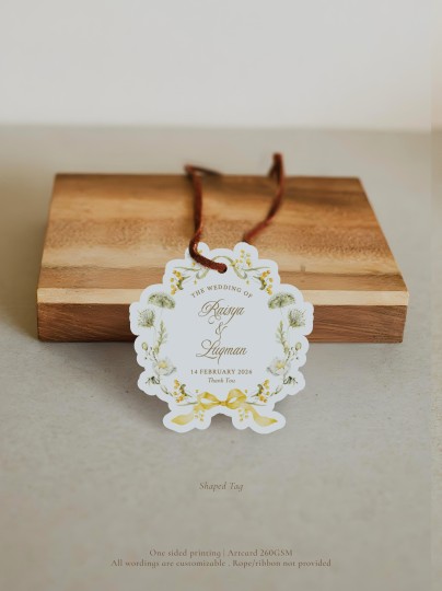 Daffodil Shaped | Doorgift Tag