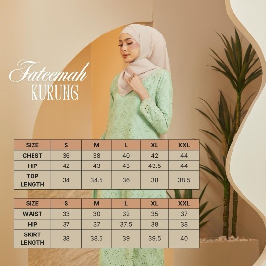 Fateemah Kurung (Peach)
