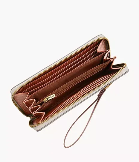 Fossil Logan RFID Zip Around Clutch