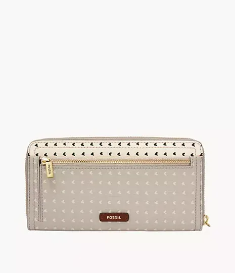 Fossil Logan RFID Zip Around Clutch