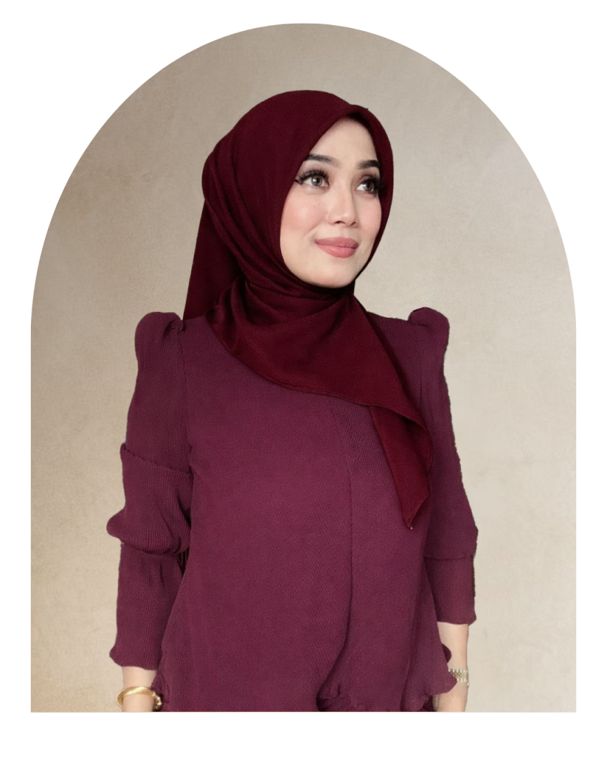 Cik Puan - Dark Maroon