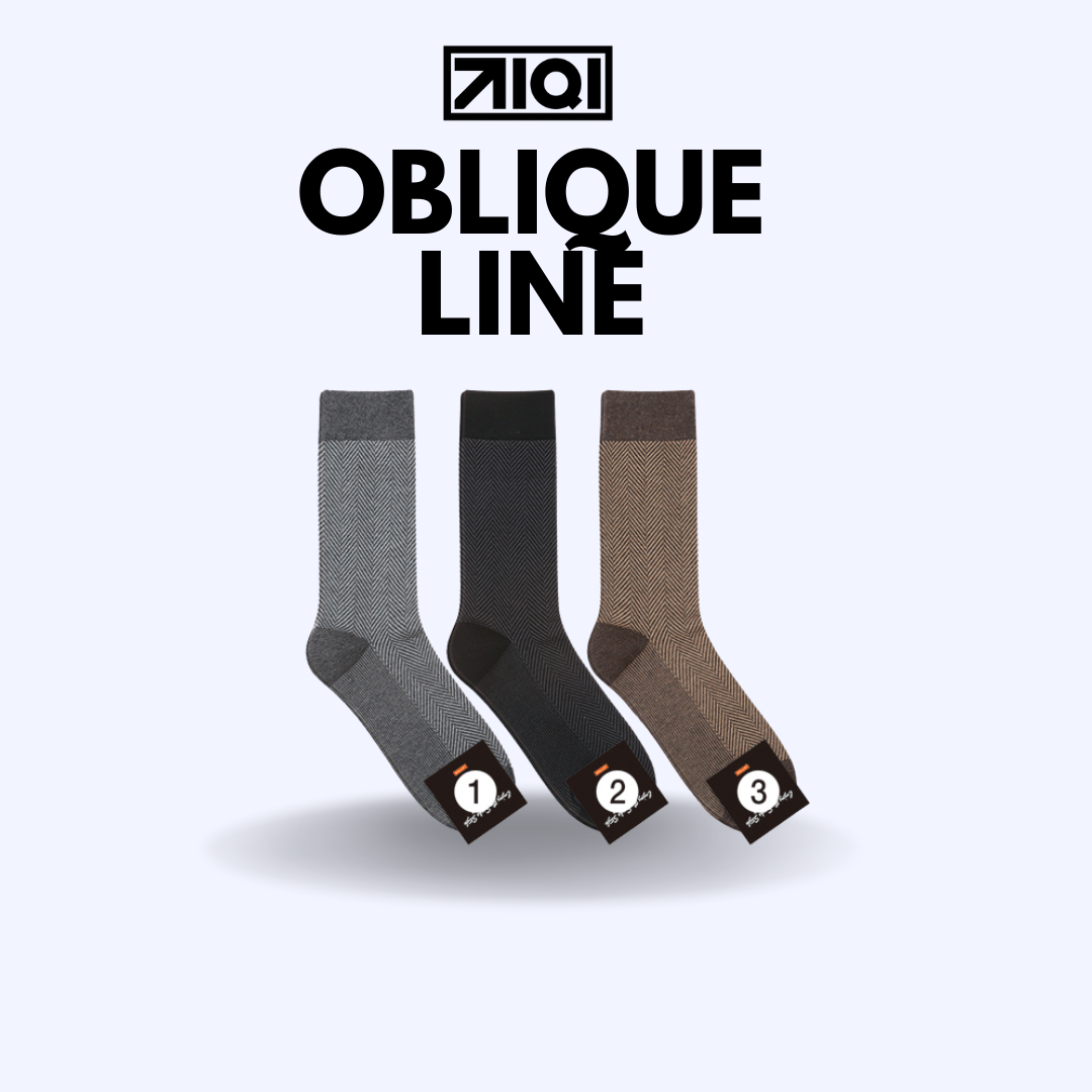 OBLIQUE LINE SOCKS