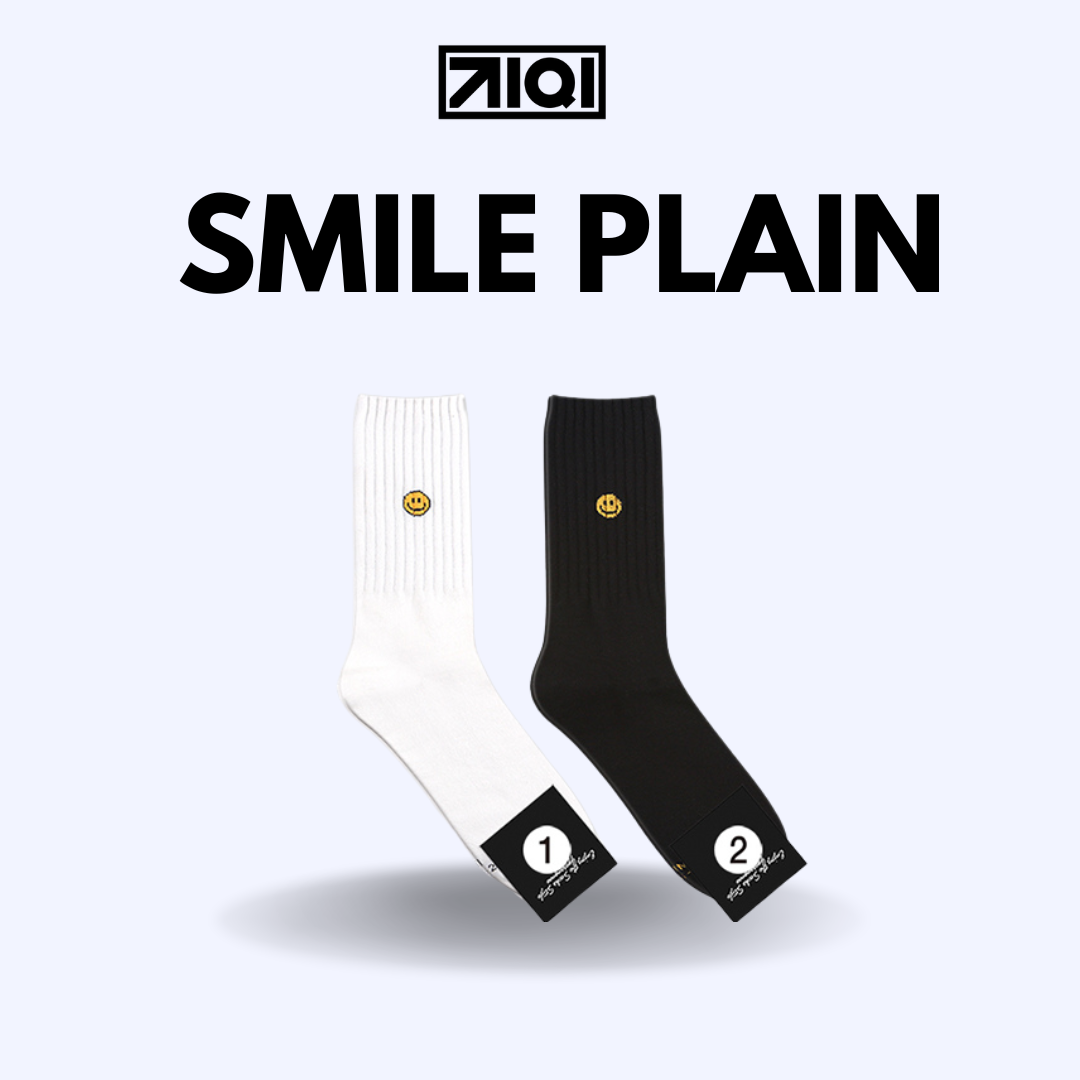 SMILE PLAIN SOCKS
