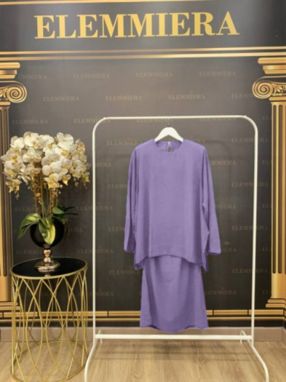 Kurung Kaftan Aina - Lavender