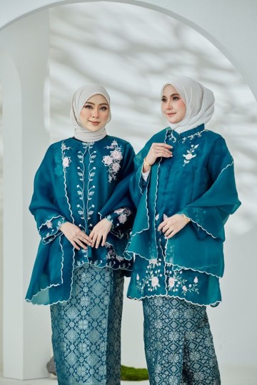Seroja Kurung - Teal