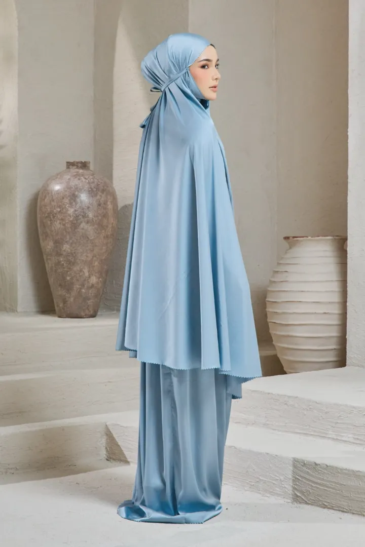 Telekung Travel 2.0 Dusty Blue - Image 4