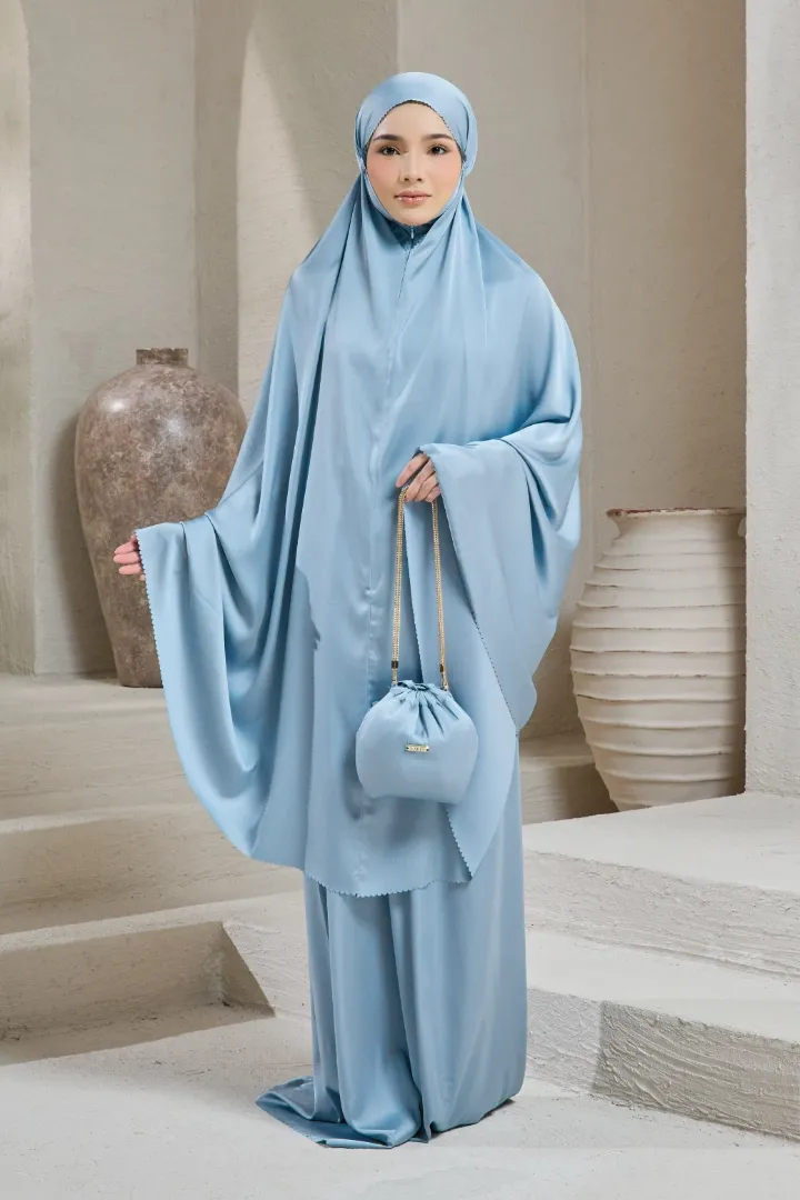 Telekung Travel 2.0 Dusty Blue