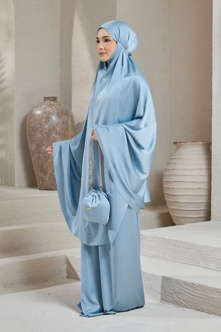 Telekung Travel 2.0 Dusty Blue - Image 2