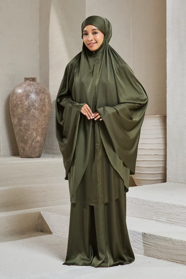 Telekung Travel 2.0 Seaweed Green