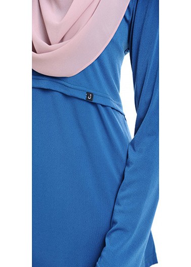 PLAIN BLOUSE TURQUOISE