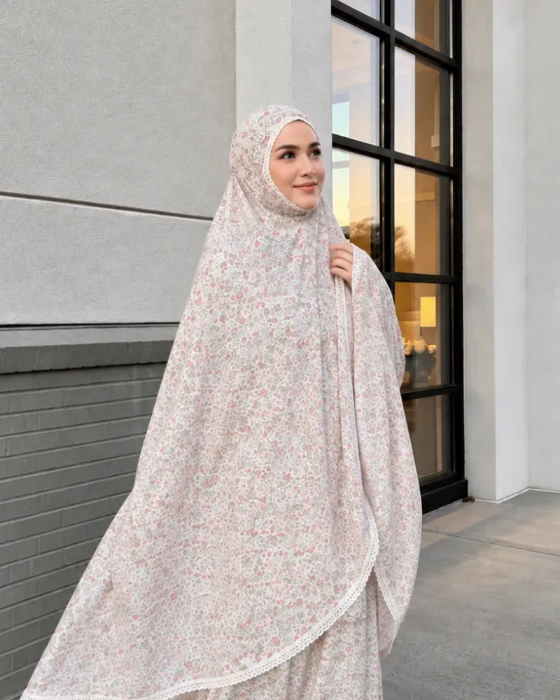 TIA ZALIKHA Telekung Cotton - Freesia Collection (Blossom)