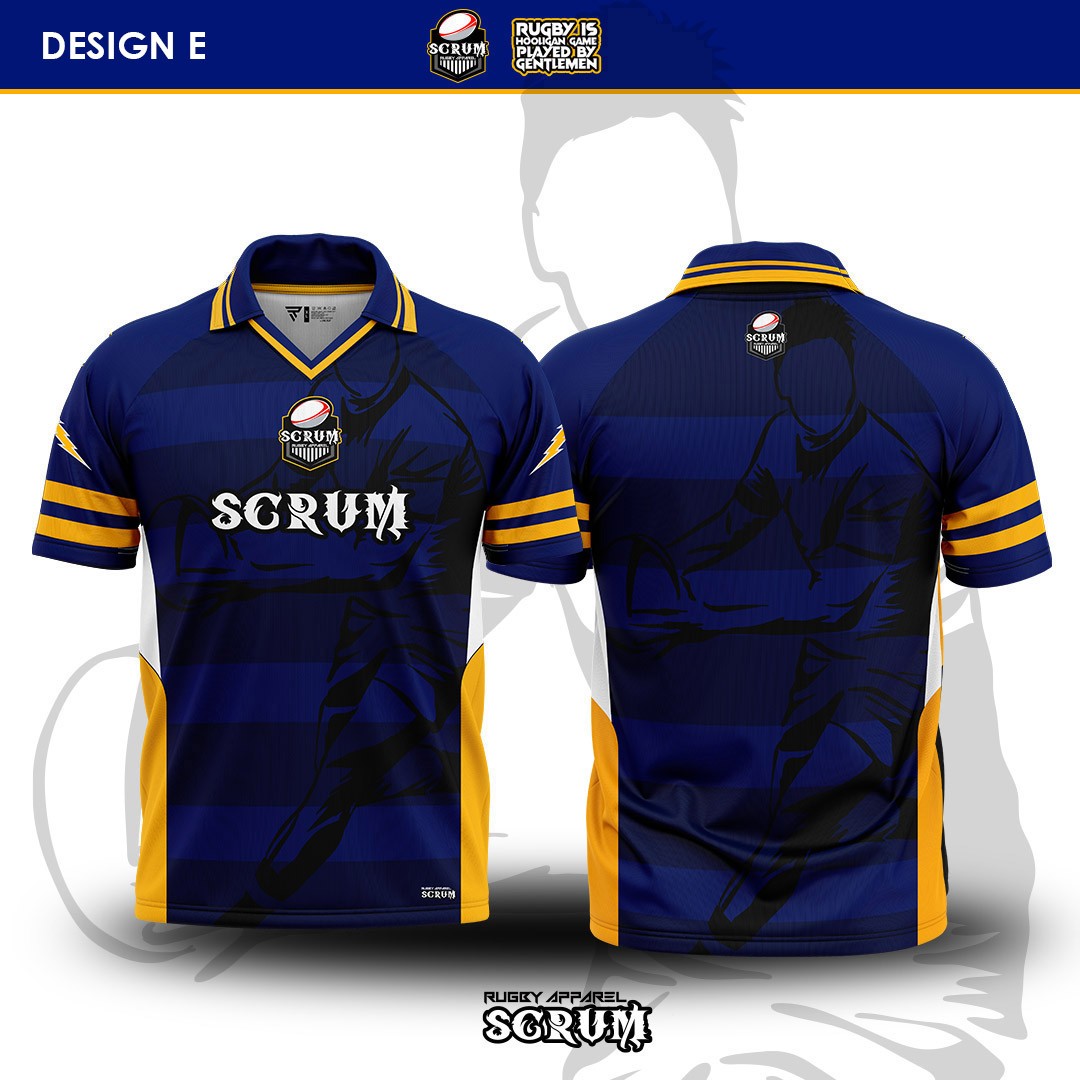 JERSEY SCRUM COLLAR RETRO DESIGN E