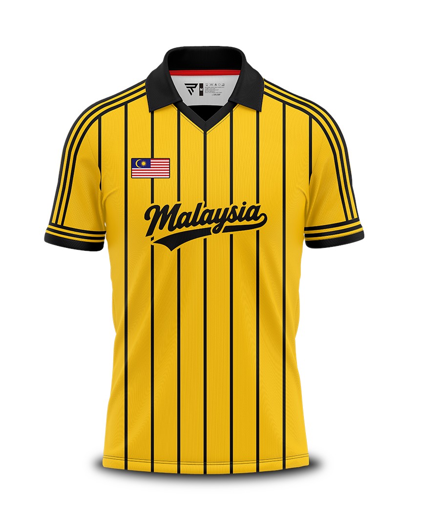 MALAYSIA RETRO SHIRT COLLAR DESIGN B