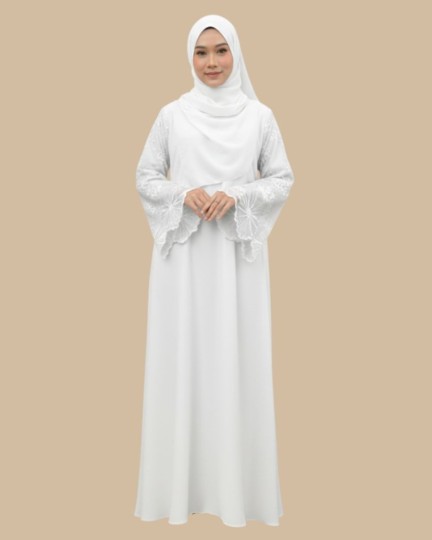 Abaya UAE Big Flower Laces